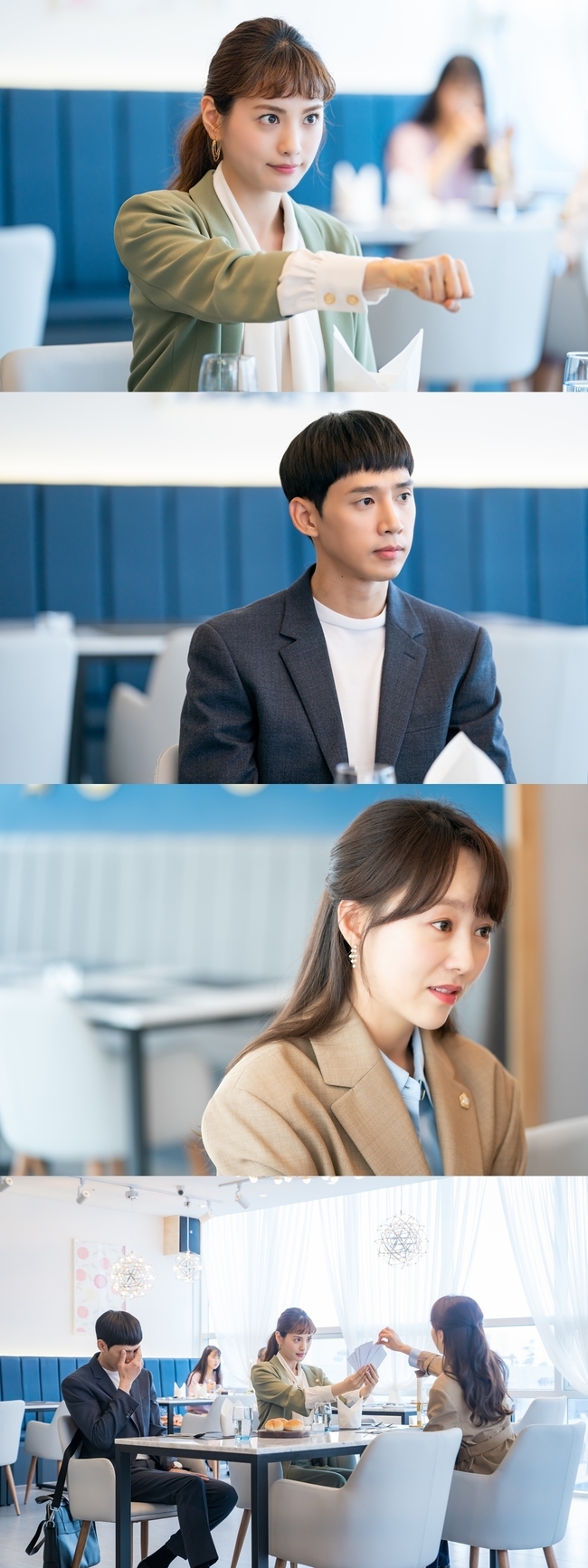 Love Triangle (DJ Ivy mix) of Chu Shi Biao Nana Park Sung-hoon Yoo Da-In was captured.KBS 2TV Tree Drama There are two attractive women who look like Chu Shi Biao (playplayed by Moon Hyun-kyung/director Hwang Seung-ki, Choi Yeon-soo/production Celltrion Entertainment, and Frame Media/hereinafter, Chu Shi Biao) without getting a job.He is a former lawyer and former civil servant of the fire moth, Sarah (Nana) and Yoon Hee-soo (Yoo Da-In).And the man loved by these two women is the principled Grade 5 clerk, Seo Gong-myeong (Park Sung-hoon).The relationship between the three is bringing a different kind of fun to the Chu Shi Biao. The former and Yoon Hee-soo are subtly at odds, both in work and in love.Of course, Sarah and Seogong have recently confirmed each others hearts and started a full-fledged love affair.With the chairmanship also passed on to the former Sarah, we can guess how Yoon Hee-soo will react if we learn about the devotion of the former Sarah and Seo Gong-myeong.Meanwhile, on August 5, the production team of Chu Shi Biao unveiled the three people who were in a subtle triangle, Sarah, Seo Gong-myeong and Yoon Hee-soos Love Triangle (DJ Ivy Mix).I wonder why the three people met together, what kind of laughter this meeting will give, and how it will affect the development afterwards.In the photo, Sarah, Seo Gong-myeong, and Yoon Hee-soo sit opposite each other in what appears to be a restaurant, while Sarah and Seo Gong-myeong sit opposite each other.It is a very natural position as the former Sarah is the chairman of the council and the secretary of the former Sarah.However, Yoon Hee-soo, who is favorable to Seogong, is not likely to be very happy.At the same time, what attracts attention is the behavior of the old Sarah, who is pushing his fists at Yoon Hee-soo as if inducing fighting.He also had Yoon Hee-soo pick a piece with several sheets of paper open, and he had covered his eyes with his hands as if he could not see the sermon that he had watched at first.On the other hand, Yoon Hee-soo is making a unique cynical and absurd look.Why did the three of them meet? In the eleventh episode of Today (5th), Sarah asks Yoon Hee-soo for some kind of help.To this end, the former Sarah, Seo Gong-myeong, and Yoon Hee-soo meet in one place, and an unexpected proposal will appear in the process and give a smile. In addition, he added, I know the meaningful fact from the standpoint of Yoon Hee-soo, who is favorable to Seogong-myeong.kim myeong-mi