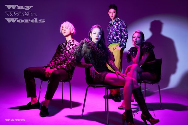The special colour of Hybrid group KARD has found fans.DSP Media released KARDs concept photo, which will be comeback on the first single Way With Words on the official SNS account on the 18th and 19th, and announced the imminent comeback.KARDs concept photo shows four members breathing with special charms: first, BM and J.Seph are radiating charisma in a purple Lighting.Jeon So-min and Jeon Ji-woo, who were released later, used blue lighting to provide an intense image.This is not the only one.KARDs group concept photo shows not only the individuality of each of the four members but also the sum of KARD, raising expectations for the first single Way With Words to be released soon.KARD will release its first single Way With Words on the 26th and will share a hot breath with fans around the world once again.With the expression Way With Words, which means good at speaking, I am curious about the new music that KARD will show.According to DSP Media, Shinbo contains three songs with various charms.In particular, member BM showed his musical ability by posting his name on the lyrics, compositions and arrangements of all songs included in Way With Words, and J.seph was also known to have added authenticity by participating in the lyrics of all songs.The first single Way With Words, which can feel the new sense of KARD, will be officially released on the 26th, and plans to communicate with fans through the title song music video.
