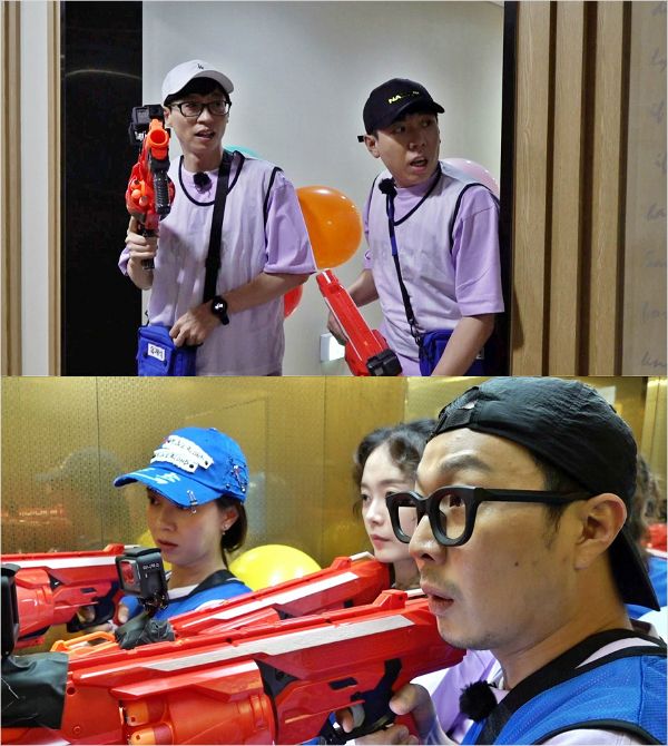 The recent Running Man recording was decorated with average race, which is based on the teams average score, and the members were forced to move to the ring and move to the body.Especially in the last race, which was played as a survival total game, a comic chase movie was born due to the members who were completely immersed in the toy gun.Yoo Jae-Suk announced the spectacular comeback of Yoo Jae Suk with colorful total technology and high hit rate.Once again proved the ability of Yoo Jae Suk, which never missed the target, but in the Boldness Test, which was conducted earlier, it gave a big smile to the tears of fear.Song Ji-hyo recalled the Black Mention: he led the team members as a returning warrior, and he attacked the opponent team without hesitation and showed off his charisma.Also, on the rooftop of the day, the scene like a scene of the movie was unfolded.Average Race can be found on Running Man, which airs today (23rd) at 5pm.Yoo Jae Suk Yoo Jae-Suk and Black Meng Song Ji-hyo Chase Confidence The members tied up with a single body of proof of ability are also immersed in one comic chase movie.