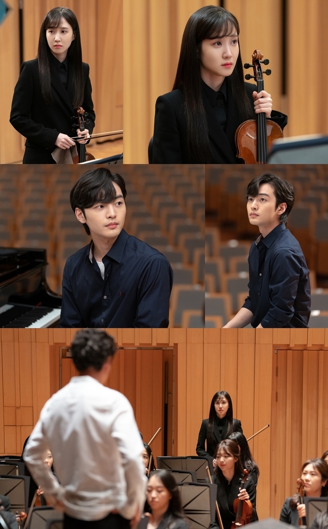 Do you like Brahms? How about the first meeting with the drama of Park Eun-bin and The Classic star Kim Min-jae in the last music.SBS New Moon TV drama Do You Like Brahms? (playplaywright Ryu Bo-ri/directed by Cho Young-min/production studio S) will be broadcast at 10 p.m. on August 31st.Do you like Brahms? Is a drama that attracts the expectation of the special material of The Classic music, lyrical romance to fill the emotions of viewers, and synergy of Actors, which has emerged as a popular trend such as Park Eun-bin and Kim Min-jae.Above all, the reaction is hot to wonder how the first meeting between two male and female protagonists, Park Eun-bin (played by Chae Song-ah) and Kim Min-jae (played by Park Joon-yung), will begin.Chae Song-a, played by Park Eun-bin in the play, is a late-stage music student who is worried that his talent does not follow as much as his passion for Violin.Park Joon-yung, played by Kim Min-jae, is the first Korean pianist to win the No. 2 No. 1 at the Chopin International Piano Competition.Two people with different talents and different lives meet in one place.On the 30th, Do you like Brahms? The production team unveiled the first meeting between Park Eun-bin and Kim Min-jae, focusing attention on the first broadcast that came one day ahead.In the public photos, Park Eun-bin and Kim Min-jae are together at the orchestras rehearsal hall; however, the two are far from reach.The seat with Park Eun-bin is the end of the Violin seat in sexual order; Kim Min-jae is in the centre of the stage, where the piano with a good view of the audience is located.The bright lights contrast Kim Min-jaes spot and Park Eun-bins stage end.In the midst of this, a tearful Park Eun-bin is caught, causing curiosity. Park Eun-bins eyes are shaking anxiously.The one who was in danger of being kicked off the difficult stage. Kim Min-jae seems embarrassed by the sudden disturbance.Park Eun-bin is more curious about whether he can keep his place, and how Kim Min-jae will react, and their first meeting.pear hyo-ju