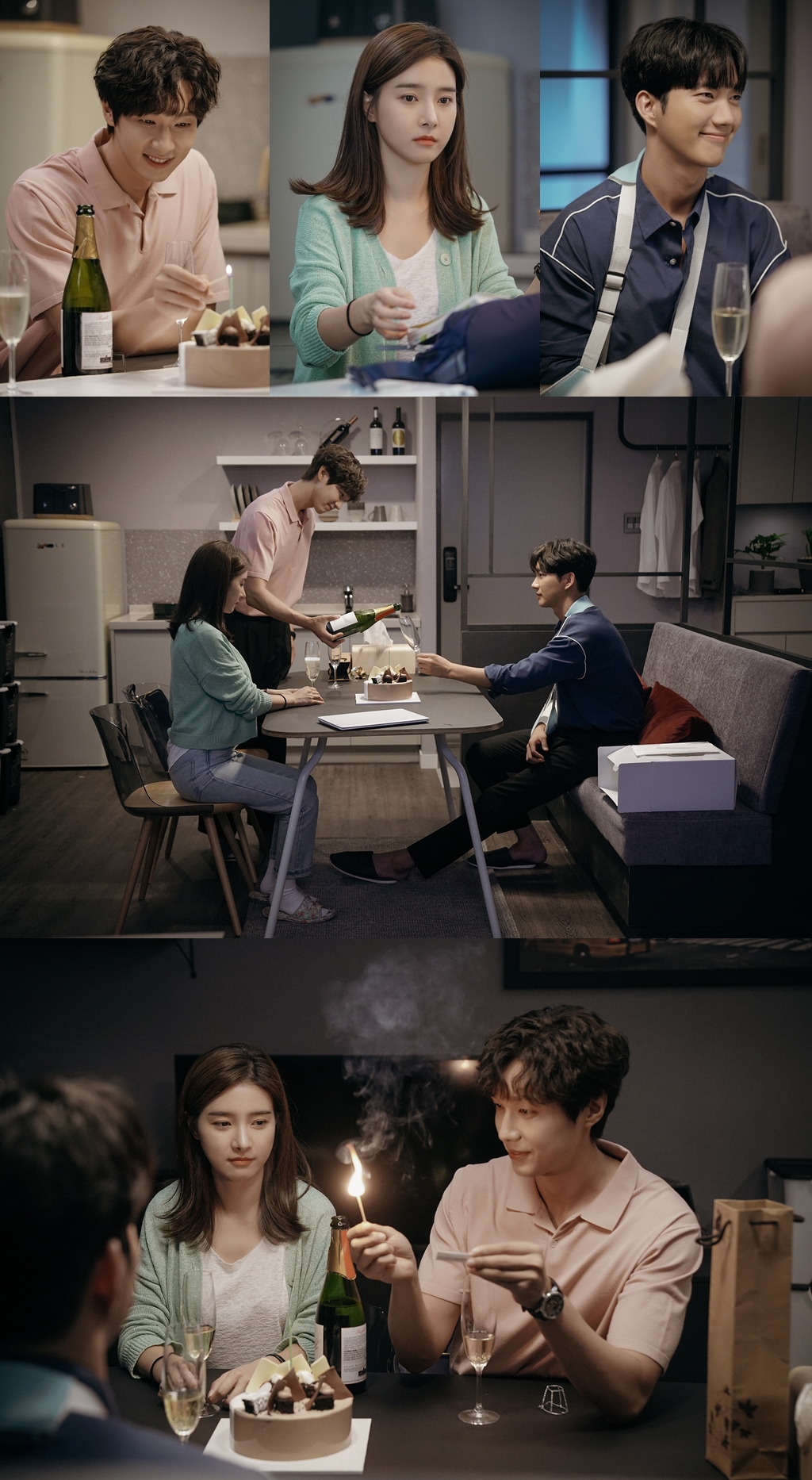 Love is annoying, but I hate loneliness! The triangular romance of Ji Hyun Woo, Kim So-eun, and Park Geonil was lit.MBC Everly One O Lizzyal drama Love is annoying but I hate lonely! (playplay by Cho Jin-guk/director Lee Hyun-joo/Produced MBC Everly One, Number Three Pictures/hereinafter Love is annoying ...) started the triangular romance of three attractive 2030 men and women in earnest.A woman between a steamed charmer and an 18-year-old South Sachin, with a fresh excitement, many viewers are wondering where these three men and womens Cupid arrows will head.Last time, Love is annoying ... In the third ending, Ji Hyun Woo has been working hard to fix Lee Na-euns laptop.But what he witnessed was Lee Na-eun and gang hyun (Park Geonil), who fell to the floor as if they were backherg.In fact, Lee Na-eun, who was trying to catch a bug, was given a fall by a gang hyun, but it may be misunderstood.The three embarrassed figures created subtle tensions.Meanwhile, on August 31, Love is annoying, but the production team is focusing attention on the three main characters of the triangular romance gathered in one place ahead of the 4th broadcast.In the photo, Cha Kang-woo, Lee Na-eun, and gang hyun are gathered in the living room of the gang hyun house.Cha Gang-u and Lee Na-eun sit side by side with the table between them, and gang hyun sit in front of the two.The faces of three people who light candles on cakes and drink champagne together as if to celebrate something are full of happy smiles.Earlier Lee Na-eun was contacted by the ancient Publishers.Lee Na-eun, an aspiring novelist, sent his manuscripts to several Publishers, but it was hard to get even evaluated, let alone published.The Publishers representative who contacted me advised Lee Na-eun to write a web novel, which frustrated Lee Na-eun.Lee Na-eun, who did, was contacted by Publishers that she wanted to publish her novel.Cha Gang-woo and gang hyun are the ones who are as happy as Lee Na-eun when they hear this news.Cha Gang-woo, Lee Na-eun, and gang hyun-jins full-fledged triangular romance has begun: Cha Gang-woo, a steamed charmer who has warm comfort in the words of throwing.The worlds most comfortable but suddenly approaching man, 18 years of southern man, gang hyun. Which of these minds will Lee Na-eun lean?What kind of thrill will the triangular romance of the three people give?MBC Everlon OLizyal drama Love is annoying but I hate lonely! The fourth episode will air tomorrow (1st) Tuesday night at 10:50 p.m.Prior to that, three episodes will be rebroadcasted on MBC at 9:30 pm on Monday, August 31.iMBC  Photo MBC Everlon