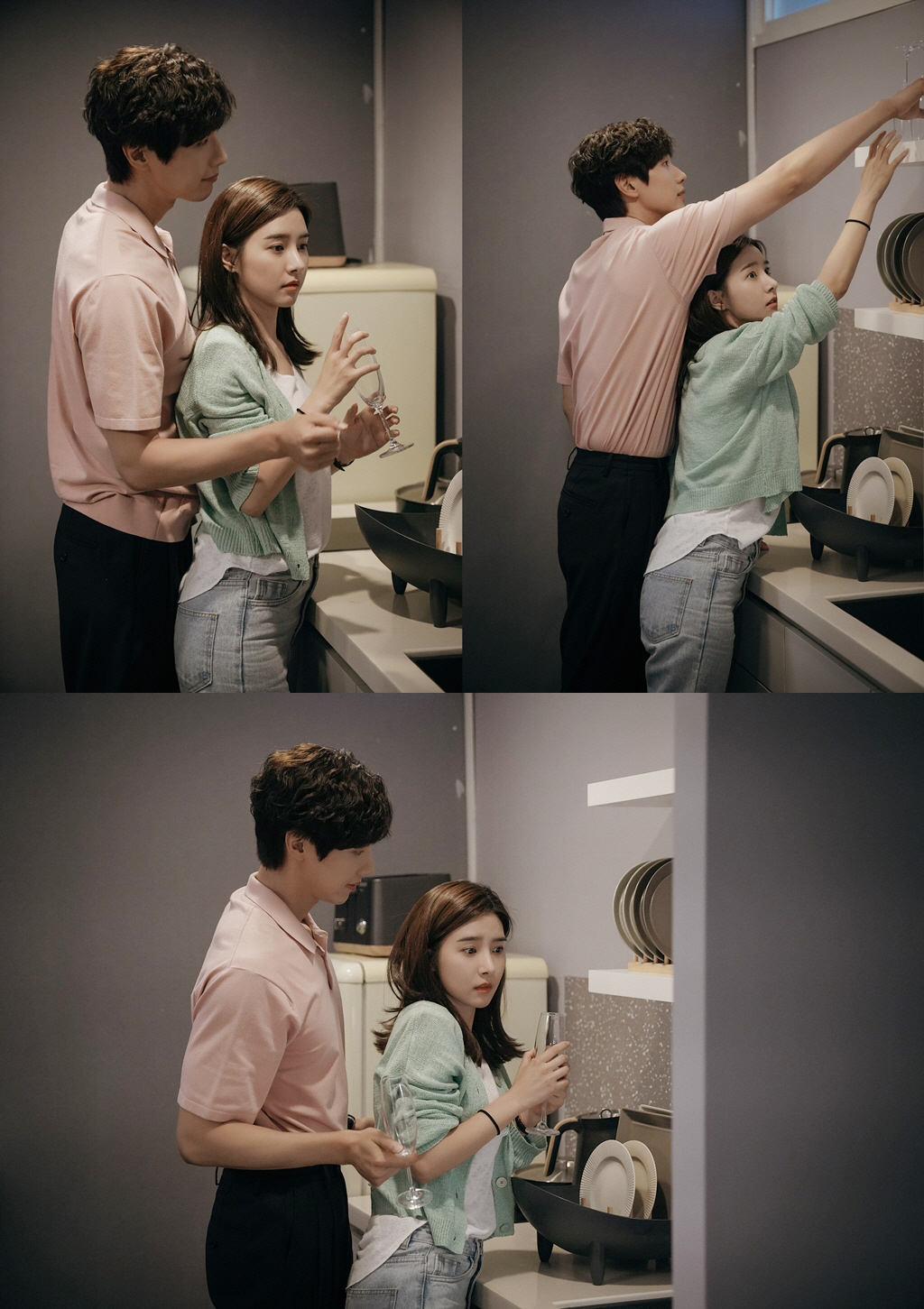 Love is annoying but I hate lonely! the thrilling skinship of Ji Hyun Woo and Kim So-eun was captured.MBC Everlon O Lizzynal drama Love is annoying but I do not want to be lonely!(Love is annoying...) is a romance of living together in a roof of 2030s who want to do Love but serious things are burdensome and enjoy freedom but do not like loneliness.It is captivating the enthusiastic viewers by giving the sympathy of romance and the reality youth.Especially notable in Love is annoying... is the fresh and warm romance aura of steamy charmed Cha Gang-woo and real-life youth Lee Na-eun (Kim So-eun).A word of words thrown by Cha Kang-woo, a psychiatrist, comforts Lee Na-euns heart, which still pursues dreams in a tight reality.Especially, the reaction of viewers became even hotter as the two people cared about each other little by little and felt nervous about each other.On September 1, Love is annoying .. The production team is concentrating attention on the appearance of Cha Kang-woo and Lee Na-eun, who once again announced the Shim Kung, ahead of the 4th broadcast.In the photo, Cha Gang-u and Lee Na-eun stand side by side in what appears to be a kitchen; Lee Na-eun appears to be trying to take out a cup from the cabinet.But the cup seems to be at a high point beyond Lee Na-euns reach, so a taller cha-gang-woo than Lee Na-eun is taking out the cup instead from behind.The sudden rush of rain makes Lee Na-eun look a little surprised. The surprise of the two people makes the viewer excited.The most striking here is the romance chemistry of Actor Ji Hyun Woo and Kim So-eun, who play Cha Gang-u and Lee Na-eun respectively.The tall Ji Hyun Woo, and the cute and small Kim So-eun. The difference in height between the two acts as a thrilling point.Here, Ji Hyun Woos sweet smile, Kim So-euns lovely expression, combined with a more perfect romance chemistry.This is why many viewers are excited and excited to see the two people.The heart-bombing drama, which is full of heart-bombing scenes. MBC Everlon OLizyal drama Love is annoying but I do not want to be lonely!The fourth episode airs today (1st) Tuesday night at 10:50 p.m.