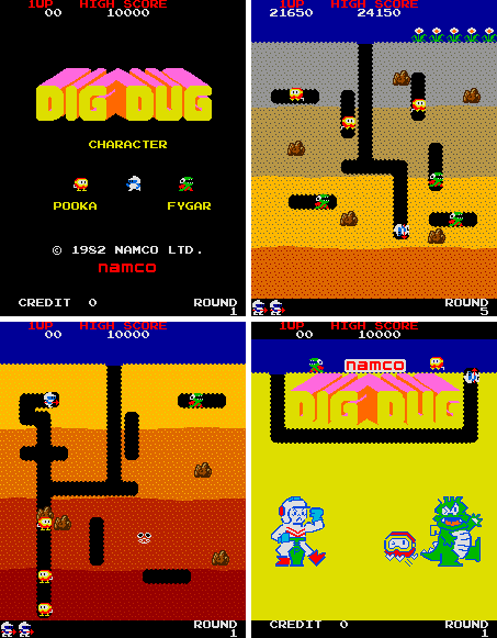 디그더그(지그재그,땅굴파기)