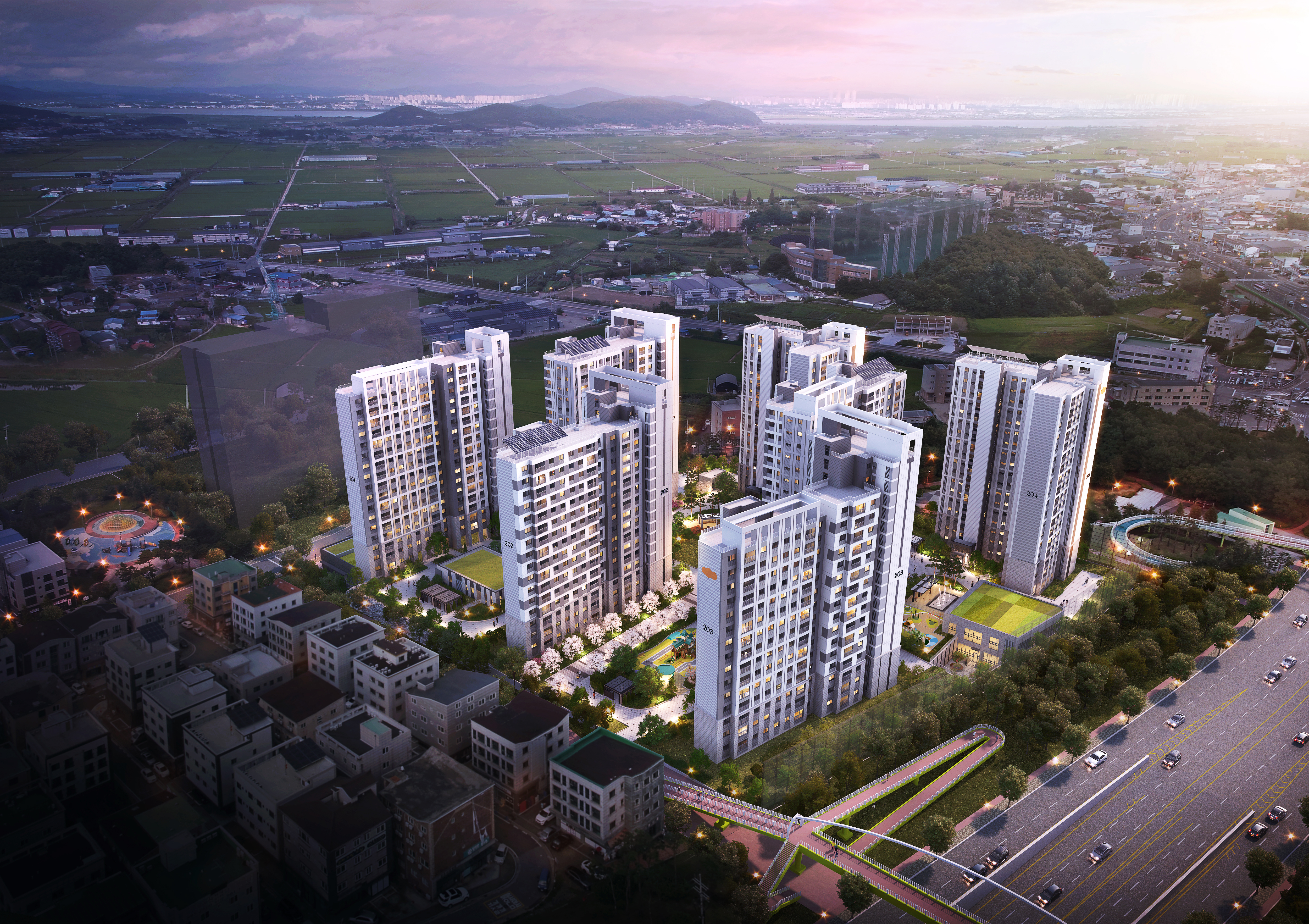 김포 아파트 조감도