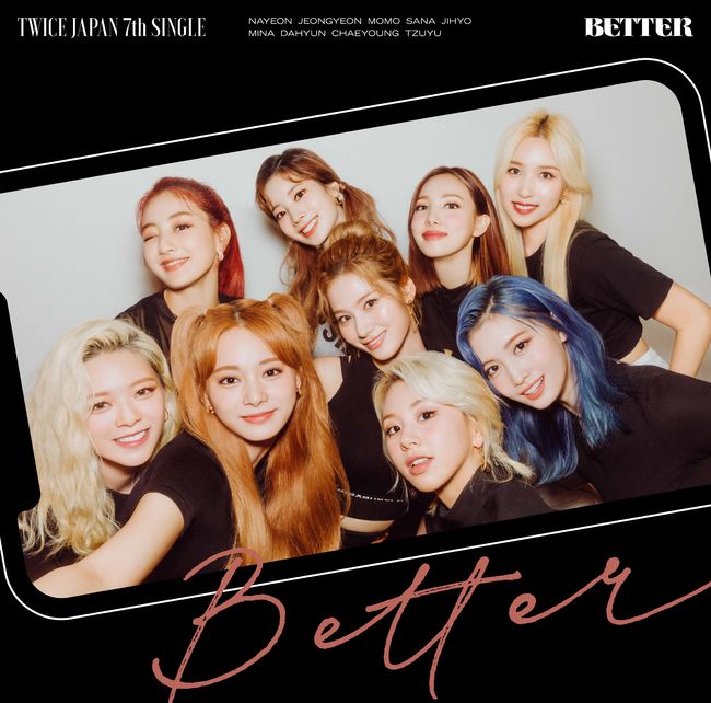 TWICE releases new single on November 18th in JapanTWICE released the news on the official website of Japan and SNS channel at 0:00 on the 23rd, with four jacket images of the seventh single BETTER (batter).The nine members in the jacket transformed into autumn goddess, giving a faint eye and a warm sensibility and completing a different atmosphere.Japan single 7th album BETTER is an album expressing the concept of I want to meet but I can not meet but it continues with the theme of now.The album visuals depicted the members who are working hard in dreams of the day to face each other even in everyday life that can not be met.The new single will feature the title song BETTER and the new song Scorpion (Scorpion).I am expecting that TWICE will always be a new story about the sincerity of waiting for the day to meet with fans.TWICE is still showing off its unique popularity in Japan and is solidifying its reputation as a K Pop representative girl group.Japans best 3rd album #TWICE3 (hashtag TWICE3), released on the 16th, topped the weekly album charts following the Oricon daily album chart.In particular, it ranked seventh in the chart and ranked first in the list as a foreign female artist.The sixth single, Fanfare (Fanfare), released earlier this July, topped various charts including the Oricon Weekly Singles Chart, Billboard Japan Top Singles Sales, and Tower Records All Stores Comprehensive Singles Chart.In August, he was also certified as a platinum record awarded by the local record association for works that recorded more than 250,000 shipments.TWICE has 10 albums released by Japan on a string of platinum ranks.Starting with his Japanese debut best album #TWICE (hashtag TWICE) released in June 2017, his first single One More Time (One More Time), his second single Candy Pop (Candy Pop) in February 2018, his third single Wake Me Up (Wake Me Up) in May, his first full-length album BDZ in September, and his third album BDZ in March 2019. Best 2 albums #TWICE2 (hashtag TWICE2), July 4 singles HAPPY HAPPY (Happy Happy), single 5th album Breakthrough (Breakthrough), 2019 November regular 2nd album &TWICE (And TWICE), and Platinum certification until July 2020s Fanfare He has won the record and continues to record.TWICE is expected to continue its hot local popularity with Novembers new single BETTER thanks to the success of Japans 6th album and the best 3rd album.JYP Entertainment