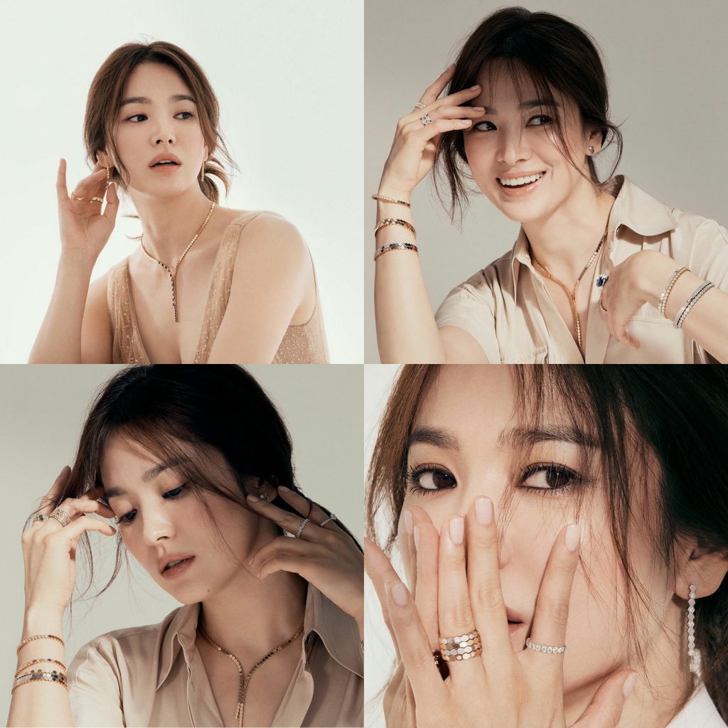 Actor Song Hye-kyo showed off his beautiful looks in a jewelery pictorial.On Monday, Song Hye-kyo posted two photos on his Instagram account, which features a pictorial cut of the jewelery brand, which Song Hye-kyo is working as a model.Song Hye-kyo is a nude beige dress with a jewellery featuring colorful jewellery, with large Cat-like eyes and a slender neckline.Earlier last month, French jewelery brand Shome released a picture of the 2020 B-My Love (BEE MY LOVE) campaign with Ambassador Song Hye-kyo.Bee My Love is a collection featuring a hive motif that creates a light and vibrant atmosphere.Song Hye-kyos lively and elegant charms met with perfect harmony.This campaign is part of the Grace and Character campaign, which is continuing through Shome Maison, Shome said. This campaign is part of Shomes elegant and enterprising womens awards through actor Song Hye-kyo.Meanwhile, Song Hye-kyo is looking for his next film after the drama Boyfriend, which last January.