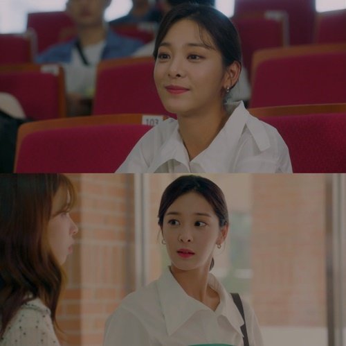 Actor Seol In-ah added Ji Sung-mi to the girl crush charm.Seol In-ah (Jeong Ji-a) caught the eye as a law school student who broke up in the TVN monthly drama Youth Record broadcast on the 28th.In the civil law lecture, I was attracted attention by drawing a character full of intelligence such as catching the exact context.It added fun to express the colorful aspects of Jeong Ji-a, such as a confident figure, a clogging speech and a mischievous figure.Earlier, Seol In-ah was the first love of Park Bo-gum (Sa Hye-joon), showing a faint but daring appearance and spewing out a presence.Expectations have increased over what role Seol In-ah, who has re-emerged as a new figure, will play in the future drama development.Also, Seol In-ah, who met Kwon Soo-hyun (Kim Jin-woo), who came to see him while talking to Cho Yoo-jung (Won Hae-na), was surprised to find out that Cho Yu-jung was the younger brother of his former lover Park Bo-gum friend Byun Woo-seok (Won Hae-hyo).However, he showed Kwon Soo-hyun playfully and wondered what kind of relationship he would continue with them in the future.