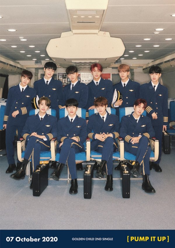 Group Golden Child has released the last concept photo that will make fans hearts Pump It Up.Golden Child (Lee Dae-yeol, Y, Lee Jang-jun, TAG, Bae Seung-min, Bong Jae-hyun, Kim Ji-bum, Kim Dong-hyun, Hong Joo-chan, and Choi Bo-min) released a C version concept photo of their second single album Pump It Up through official SNS at 0 oclock on the 30th.Golden Child in the open concept photo was smiling comfortably on the plane and caught sight at once.As a result, all of the retro mood A version concept photo, the B version concept photo full of refreshing feeling, and the C version concept photo with the last veil were released.With this, Golden Child has brought out its colorful charms, and fans are paying attention to the new album to be released on October 7th.The comeback title song Pump It Up is an uptempo dance song with a heart that is excited to see his favorite reason. The composition of songs reminiscent of the stage with unique witty lyrics and listening maximizes Golden Childs refreshing charm.Especially, it is the work of composer MosPick who made Golden Childs debut song Damdadi. In this album, rapper Jang Jun and Tekken Tag Tournament (TAG) participated in rap making and improved the perfection of the new album.Meanwhile, Golden Childs second single album Pump It Up will be released on various online music sites at 6 pm on October 7th.