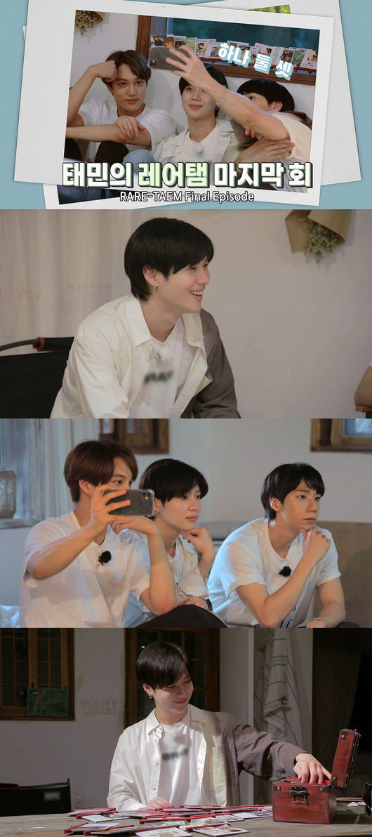 SHINee Lee Tae-mins sole reality Laretam: Today Lee Tae-min is King Game (referred to as Laretam) The last story takes off the veil.In the final episode of Laretam to be unveiled today (on Sunday), Lee Tae-min is pictured spending time with his best friends EXO Kai and HOTSHOT Kim Timoteo.Lee Tae-min will have dinner with EXO Kai and HOTSHOT Kim Timoteo who invited him directly.They add to their expectations by saying that they are telling memories of teachers such as dancing and singing practice episodes from the first impression of each other who thought Is there such a handsome child in the world?In addition, after the meal, the joyful second chat time of the three people who moved to the cabin accommodation is continuing, and finally the memory box containing Lee Tae-mins rare items can be seen to be completed.Rare Tam is a program that shows Lee Tae-mins process of making special rare items with his own storytelling in line with the keywords from the game of the turn, and is getting a good response every Thursday at 8 pm on the YouTube SHINee channel.RareTam will release additional reality behind-the-scenes and epilogue videos of Lee Tae-min on the SHINee YouTube channel at 8 p.m. on the 8th and 15th.Rare Tam.