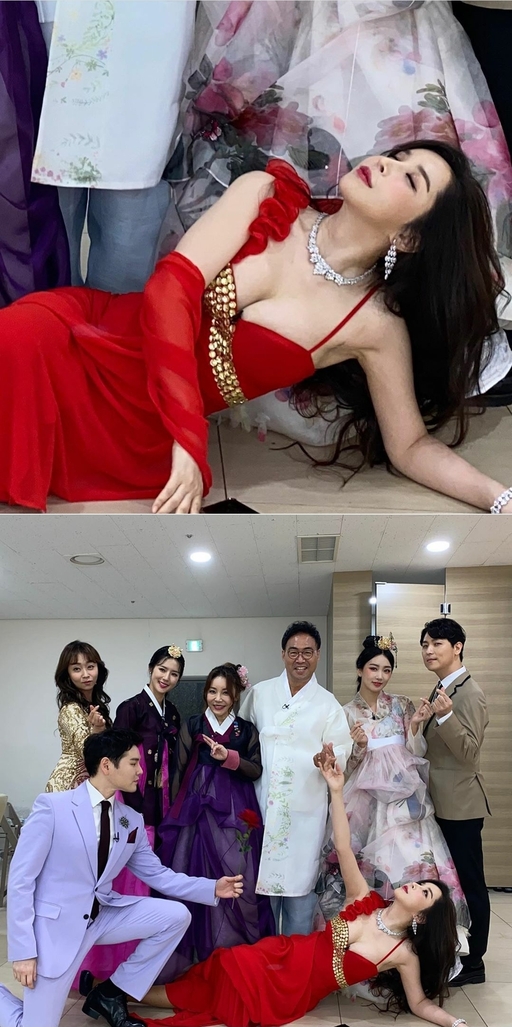 빨간드레스 이미지