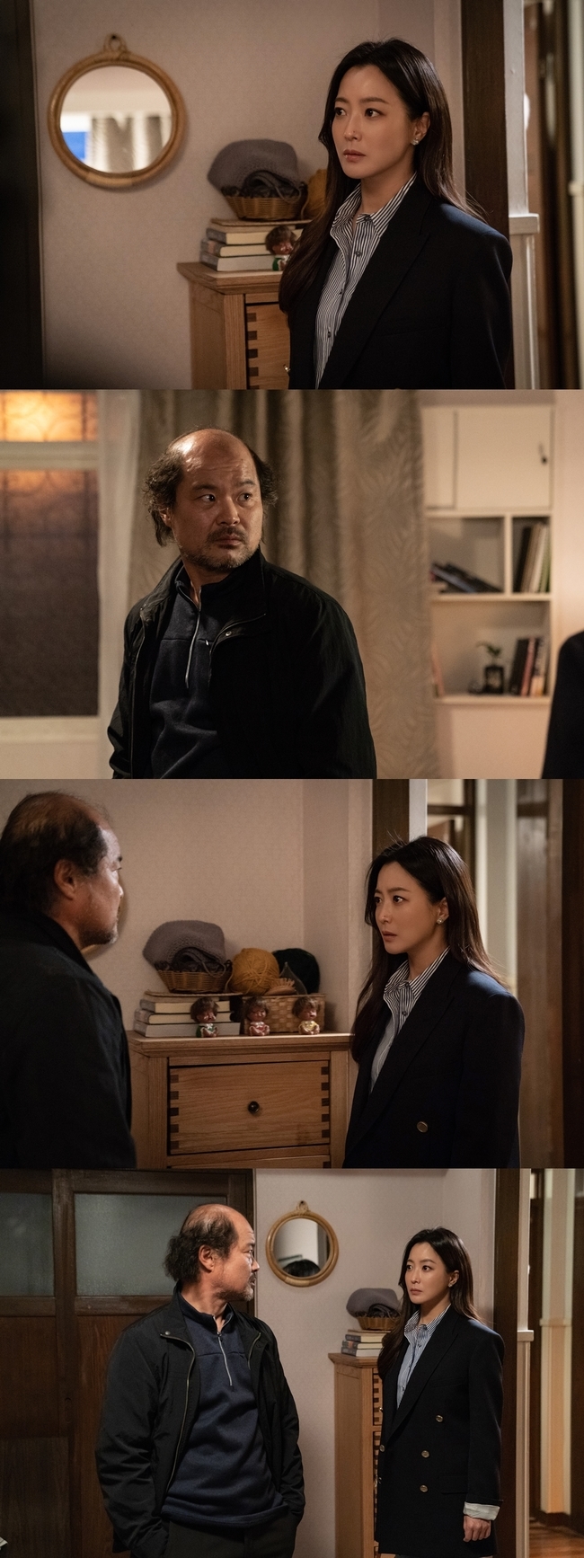 Kim Hee-sun to dig into Secret and Kim Sang-ho to hide face off tenselySBSs Drama Alice (playplayed by Kim Gyu-won, Kang Cheol-gyu, and Kim Ga-young/directed by Baek Soo-chan) once again reveals the images of Yoon Tae-i and Ko Hyung-seok facing subtle tension on October 9 to draw attention.Alice is a story that repeats the reversal and is holding the audiences breath.In particular, while Kim Sang-ho, who Park Jin-gyeom (played by Joo Won) believes and follows like his father, emerged as a suspect, Yoon Tae-yi caught the suspicious aspect of Ko Hyung-seok and began to press him.Yoon Tae-yi and Ko Hyung-seok in the public photos face Park Jin-gums old house.This is where Park Jin-gyeoms mother, Park Sun-young, lived with Park Jin-gyeom until 2010, and where Yoon Tae-yi and Park Jin-gyeom lived together for safety in the threat of time travelers in 2020.There is a strong question about why Yoon Tae-yi and Ko Hyung-seok faced each other in this meaningful place for various reasons.Above all, the tension surrounding Yoon Tae-yi and Ko Hyung-seok in the photo attracts attention. Yoon Tae-yi is looking at Ko Hyung-seok with sharp eyes as if he is wary.So, he also fixed his gaze on Yoon Tae-yi without revealing Feeling. Yoon Tae-yi and Secret, who try to reveal Secret, are trying to hide.Just standing face to face and looking at each other makes me feel tense, making me wait for the 11th episode of Alice.bak-beauty