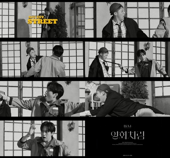 Boy group B1A4 (Biwon Ipo) transformed into the main character in the black and white silent film.WM Entertainment, a subsidiary company, presented the second trailer of B1A4, the fourth regular album Origine, which will be released at 6 pm on October 19 through official SNS on October 11th.Shin-Urayasu Station and Sandeul in the public image appear in black and white silent movies, and a scene that seems to show a short scene is produced and focuses the attention of viewers.Sandeul pulls on the tie of Shin-Urayasu Station as Sandeul appears in front of Shin-Urayasu Station, walking with a bouquet of flowers.So Shin-Urayasu Station rushes away, and Sandeul is very sorry and sweeps up his hair.It is a short video for about a minute, but it gives intense immersion and pleasant pleasure, and it is curious about what narrative is contained between the two.The detailed acting power that has been accumulated solidly through the warm visuals of the upgraded members, musicals and dramas steadily stands out.Origine starts with Intro-Origine, the title song Like a movie, What is the taste of orange sky? (What is LoVe?), DIVING, For BANA, TONIGHT, Narsha, Blooddrop and a total of 12 tracks were recorded.The title song Like a Movie is a self-titled song by Shin-Urayasu Station.It is expected to become a well-made album with a thicker identity and musicality of B1A4 as the entire album is filled with members own songs.B1A4 has established a solid position with its unique concept and self-organized idol, which has been recognized for its musicality in the music industry.In addition, as they have broadened the spectrum in their respective areas and created the music color of B1A4, there is a great expectation for new challenges and music that they will unveil through this album, which will be released in about three years and one month.