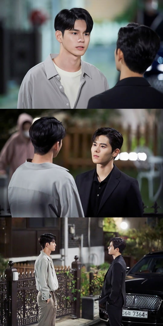 Ong Seong-wu and Kim Dong-jun, the number of cold cases, have a tense nervous battle.The JTBC gilt drama The Number of Cases captured Lee Soo (Ong Seo-woo) and On Jun-su (Kim Dong-jun), who became rivals with Shin Ye-eun, on the 14th.The two men who stimulate their excitement with different charms stimulate curiosity without backing.In the last broadcast, Lee Soo and the story of the case, which was reunited as business partners, were unfolded.When he decided to end his unrequited love, Yeon drew a line to Lee Soo, and Lee Soo began to care about the case.Lee Soos nerves went all over the place, revealing his favor to the hot water.Lee Soos changed appearance amplified his curiosity by announcing the beginning of overturning his love for his own love.In the meantime, the photo shows Lee Soo and On Junsu who met in front of the house of the case. Two men who ran for a month in the news that Woo Yeon Yi was sick.Lee Soos disapproval and the determined stare of On Junsu are sparking. The two mens eyes, which are hot in the middle of the night, raise the thrilling index by announcing the start of a full-fledged triangular romance.With On Junsus straight forward, Lee Soo unwittingly invokes a warning, and even in the trailer that was released earlier, the two men who found the front of the house of the Yeon were curious.On-Soo, who stopped Lee Soo trying to enter the house of Yeon Yeon-yeon.Wait till you get out, he said firmly, and Lee Soo replied, If you fall, will you be responsible? But On Jun-su is not a formidable opponent.The stone fastball question, Do you like it, Mr. Coincidence? raises questions about the relationship between the three men and women changing with the answer of Lee Soo.As Lee Soo begins to realize his unrealized mind on the 5th and 6th broadcasts this week, he is confronted with On Junsu and the incident.The relationship changes will be interesting, Lee said. I want you to see how you will react to Lee Soo, he said.Meanwhile, the fifth episode of The Number of Cases will air at 11 p.m. on the 16th (Friday). (End)