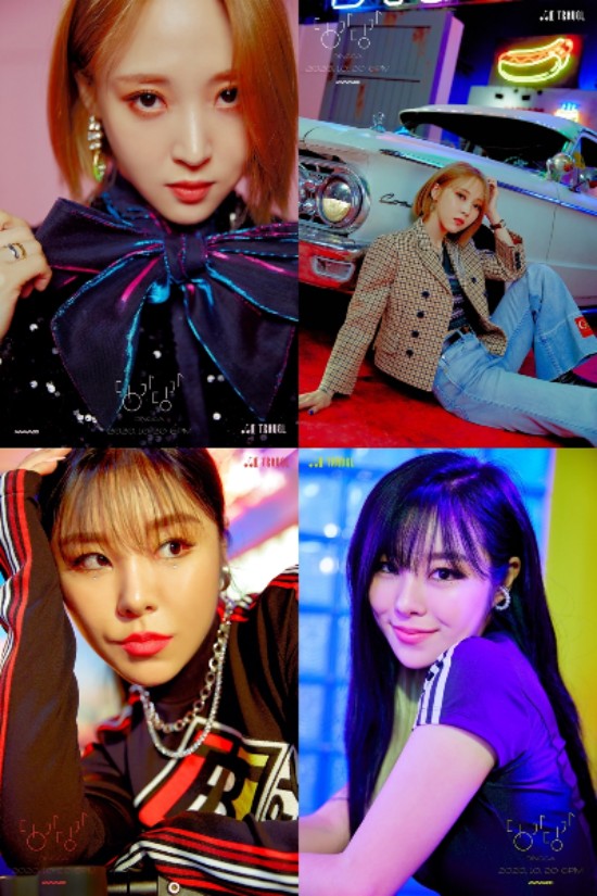 MAMAMOO Moonbyul and Wheein released their personal concept photo of the pre-release song Dingga.MAMAMOO presented the concept photo of Dingga on the new Mini album Travelzoo (TRAVEL) through the official SNS at 0:00 today (17th), raising expectations for the album.In the open photo, Moonbyul has a urban mood with sophisticated styling such as a large ribbon decoration and a check pattern jacket.Especially since debut, it has transformed into the shortest single-headed hair, and it has been reborn as a new single-inducing person with a dotted expression and eyes.On the other hand, Wheein, who had black hair and bangs, added dark lipstick to reveal a more mature charm.In addition, the makeup and colorful accessories that gave the point by attaching the cubic under the eyes are matched, and the stylish yet chic atmosphere stands out.As such, Moonbyul and Wheein succeeded in transforming their style into a party look that was out of their daily lives, and interest in Sola and Hwasa concept photo to be released in the future also reached its peak.MAMAMOO announces its new Mini album Travelzoo (TRAVEL) on November 3 and makes a comeback.It is the first physical album and comeback to be released this year, so it will show the more evolved musical ability of the four members.To this end, we have completed the preparations to show the endless charm of MAMAMOO by deciding to release the song Dingga.Moreover, the pre-release song Dingga is expected to play a vital role in the music of MAMAMOO this fall, with the meaning of Lets overcome the difficult situation with excitement and joy.On the other hand, MAMAMOO will make a comeback with a new mini album Travelzoo (TRAVEL) on the 3rd of next month after pre-released the song Dingga on the 20th.Photo: RBW