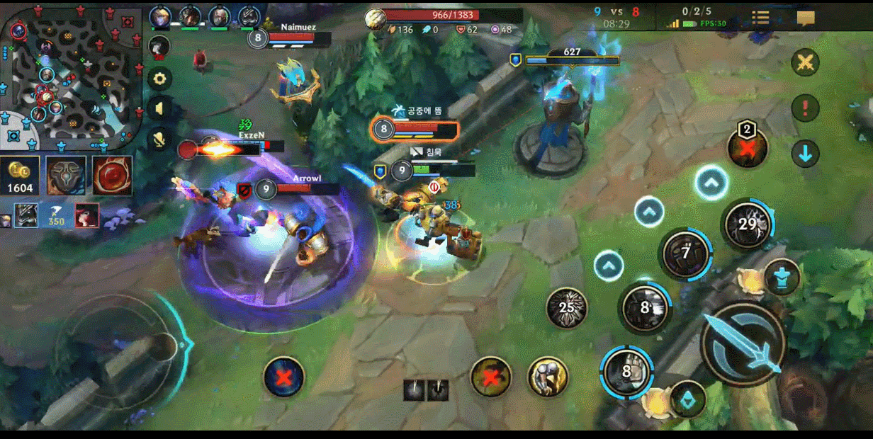 ▲ 한타를 박살내는 강한결 기자의 '유사 브위포' 살인전차 신지드.