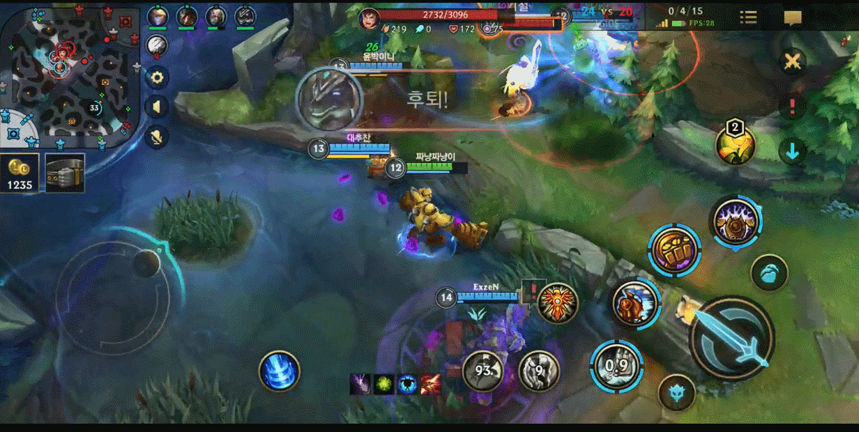 ▲'정조준일격'과 '신비한 화살'로 '무호흡 딜링'을 선보이는 문대찬 기자의 '이즈리얼'.