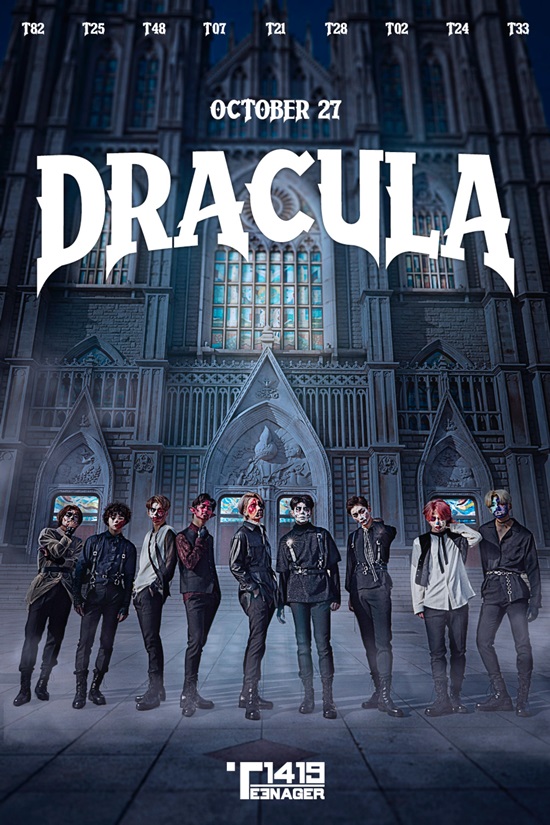 MLD Entertainments new boy group T1419 released the Poster Image of Free Debut pre-release song Dracula.At 0:00 on the 25th, T1419 released the Poster Image of Dracula, a free debut pre-release song scheduled to be released on the 27th through the official SNS channel, and started full-scale debut countdown.The T1419, a trio of the three open Dracula Poster Images, caught the eye with its extraordinary costume.The members made headlines by showing high synchro rates with special makeup that misleads the main characters in famous films such as Joker, Hellboy, Direct Shoot, Opera Ghost, and Pierrot.Explosive reactions are pouring out immediately after the teaser image release with high completeness and quality that is thought to be CG.Synchro rate crazy Scary CG It is not Dracula Where is Dracula?There are various speculations and expectations about the premiere song Dracula, which will be released on the 27th, including Dracula seems to be the end king, The first group to be pre-released as costume and It is an unconventional group.Previously, T1419 showed five versions of Free Debut Performance video from the 21st to the 25th, and it showed unrecognized ability and ability.Identity and world view are exquisitely expressed in the dynamic and charismatic Karl Gunmu, adding to the immersion.T1419 is a super-sized new boy group that MLD, global IT companies NHN and Sony Music are working together to create a limited-purpose project that aims to simultaneously debut not only domestically but also the United States and Japan.It has been intensively trained in a systematic system, and is expected to be composed of top-notch members with various talents such as vocals, rap, performance, production, and language conversation ability as well as visuals.Meanwhile, the free debut pre-release song Dracula will be released on the official SNS channel at 0:00 on the 27th.Photo: MLD Entertainment