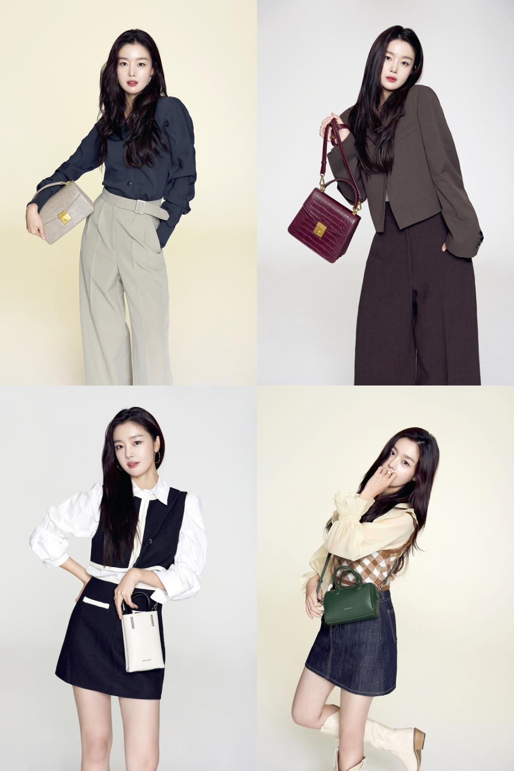 Actor Han Sunhwa showed off her elegance and sophisticated charm.Han Sunhwa, as a muse of a womens handbag brand, unveiled the 2020 FW lookbook with four colors of trendy and seasonal styling.In the released pictorial, Han Sunhwa proposed a variety of daily bag styling, from cell phone bags to tote bags, shoulder bags, and bucket bags, along with preppy look, semi-formal look, and office look that women in their twenties wear. In particular, the elegance but sophistication and deeper atmosphere are harmonized to draw attention.Han Sunhwa is gaining a lot of attention by establishing itself as a fashion wannabe of women from their teens to 30s with her usual neat visuals and a sensuous fashion sense such askuanku (likely dressed up) and her girlfriend look. In addition, they are proving their presence not only as a work but also as a model for fashion and beauty brands.On the other hand, Han Sunhwa naturally digested the role of a career woman with intelligence and beauty in the SBS dramaConvenience Store Morning Star, which ended last August, and was well received. Currently, he is in the midst of shooting by participating in the JTBC new dramaUndercover, which is scheduled to be broadcast next year, and the movieGangneung (tentative title, director Yoon Young-bin) starring actors Jang Hyuk and Yoo Sung.