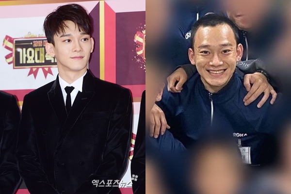 The recent situation has been revealed after the group EXO Chen enlisted.On the 4th, an online community posted a picture of Chen, who entered the recruit training, which was released by a group photo of Chens training group in Army service.In the open photo, Chen smiles brightly, staring at the camera with his trainee motives and shoulder-to-shoulder, with short hair, wide forehead and tanned skin pulling out Eye-catching.The netizens responded I did not recognize, Army perfectly adapted, When did you go to Army?Chen marriages in January of this year and reported on April, and on October 26, he joined the active duty in support of EXO members.Chen is admitted to Army Training and is undergoing basic military training.On the other hand, Chen made his debut as a group EXO in 2012 and received a lot of love. He also worked as a unit group EXO - Chen Baekshi with Baekhyun and Xiumin.Photo: Online Community, DB, EXO Leason