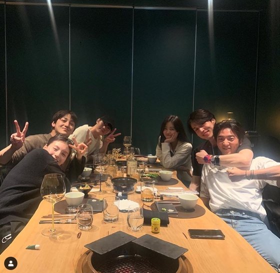 Actor Jo Bo-ah has unveiled a meeting with The Tale of a Gumiho Actors.Jo Bo-ah said on his SNS on the 11th, There are a lot of cute animals here.Tomorrow night at 10:30 tvN The Tale of a Gumiho and posted a picture.The photo shows the meeting scene of Jo Bo-ah, Kim Yong-ji, Kim Bum, Italy, Lee Dong-wook and Hwang Hee.The cheerful atmosphere of Actors who spend time outside the filming scene with a natural appearance attracts attention.Fans who encountered the photos responded such as Unconditional Should catch the premiere, This combination is the best, On the other hand, the TVN drama The Tale of a Gumiho, which they appear in, is broadcast every Wednesday and Thursday at 10:30 pm.
