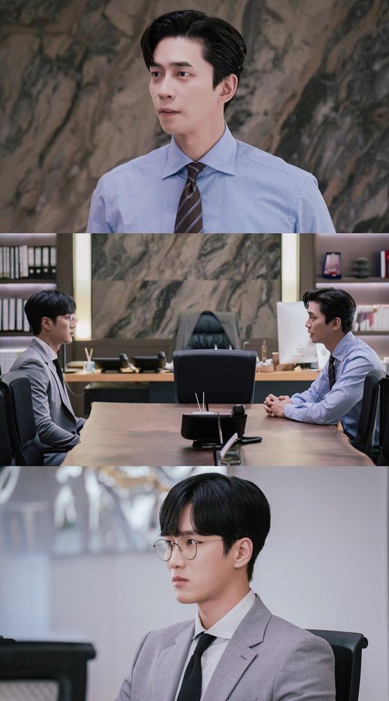 Kairos The confrontation between Shin Sung-rok and Ahn Bo-hyun in tight tension was captured.In the 7th episode of MBCs monthly mini-seriesKairos, which airs today (24th) at 9:20 pm, Shin Sung-rok (as Kim Seo-jin) and Ahn Bo-hyun (as Do-gyun Seo) detect each others identity. Begins.Previously, Kim Seo-jin (played by Shin Sung-rok) went after Lee Taek-gyu (played by Jo Dong-in), and stepped into the murder scene of Kwak Song-ja (played by Hwang Jeong-min). In addition, Do-gyun Seo (played by Ahn Bo-hyun), a subordinate that had been trusted, gave out a very different atmosphere, and when Kim Seo-jin discovered that Lee Tae-gyus personnel information had been recommended to Do-gyun Seo, it made viewers nervous.In the published photos, Kim Seo-jin, who called Do-gyun Seo to the office, and Do-gyun Seo, without resignation are included. Kim Seo-jin with a cold expression and Do-gyun Seo, who showed a bitter face, feel the same sense of crisis as before the storm.In particular, I wonder how much Kim Seo-jin and Seo Do-gyun, who have shown the judgment ability to read the whole flow at once, and Seo Do-gyun, who thoroughly prepared the crime, can grasp each other. Attention is drawn to whether Kim Seo-jin can find out the identity of Seo Do-gyun and prevent the crime, or whether Seo Do-gyun can avoid the suspicion of Kim Seo-jin.MBCs monthly mini-seriesKairos, which adds excitement with the tension of the two men, will be broadcast today (24th) at 9:20 pm 7 and 8 times.