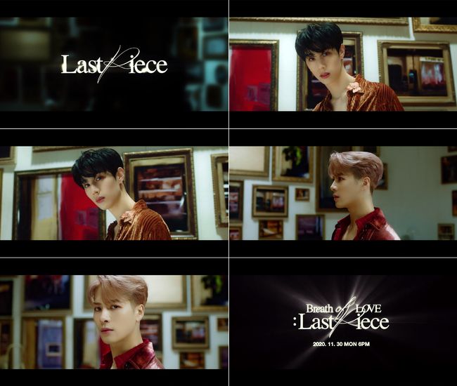 GOT7 (GOT7) Mark and Jackson showed off their reasonably confident ahead of the release of their new album Breath of Love: Last Piece (Breath of Love: Last Peace) on the 30th.GOT7 (GOT7) Mark said, I wanted to show you a variety of regular recordings in two years, so I prepared two title songs.I have worked hard to think about the fans who waited for a long time, so I would like to ask for your attention. GOT7 (GOT7) Jackson also expressed his affection for Shinbo, saying, This Double Jeopardy title song is so good that it is not enough to choose only one of them.Also, the music video seems to have two different parts, so I wonder what the fans reaction will be after it is all released. GOT7 (GOT7), which prepared such a variety of attractions, released a new video LAST PIECE TEASER VIDEO #MARK (Last Peace teaser video #Mark) on the official SNS channel at 18:00 on the 24th, followed by Jacksons teaser video at 0:00 on the 25th.In the teaser, Mark offered a ecstatic eye-tailoring with deer-like eyes, and Jackson boasted a piece of piece visuals like a masterpiece.The beat of the Double Jeopardy title song LAST PIECE (Last Peace), which resonated in this video, made the listeners heart fluctuate and predicted the birth of another famous song.JYP Entertainment Director and K-pop producer Jinyoung said on the 23rd SNS, LAST PIECE is a song written by JB, the fourth batter of GOT7, and participated in composition.JBs own song LAST PIECE, which was recognized as GOT7s No. 4 hitter with a strong trust from Park Jinyoung, will be released at 18:00 on November 30th with the regular 4th album.Meanwhile, another GOT7 (GOT7) title song Breath (You Make Me Breath which was premiered on the 23rd is on the charts.On the 24th, it ranked 3rd in the Worldwide iTunes Song Chart and 4th in the QQ Music Surprise Chart, Chinas largest music platform.On the same day, it also ranked 8th on the US iTunes Song chart, making GOT7 (GOT7)s extraordinary global popularity real.The GOT7 (GOT7) music video is also hotly loved by fans around the world, with the number two YouTube Trending Worldwide.This song was written and composed by the gifted, and made full use of the soft charm of GOT7 (GOT7).The vocals, which have a pleasant whistle and seven members characteristics, inspire the listeners with a thrill.LAST PIECE TEASER VIDEO #MARK and LAST PIECE TEASER VIDEO #JACKSON video screen capture