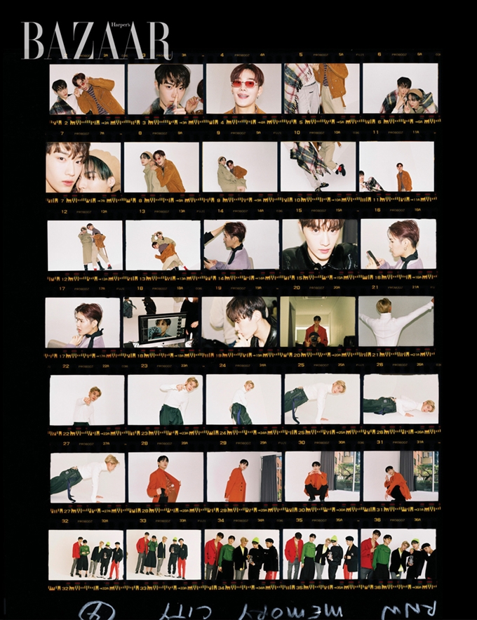 This pictorial of analog mood includes the handwriting and drawings of CIX members, as well as film sketch cuts taken by the members themselves.In particular, in group shooting, CIX is said to have energized the atmosphere of the set with their own strong teamwork. The interview, which was held with the pictorial, was conducted with 7 questions and 7 answers asking the members impressions of the end of 2020.Pictorials and interviews with CIX can be found in the December issue of Harpers Bazaar and through the website.