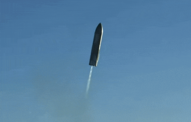 착륙과정에서 폭발하는 SN8의 영상