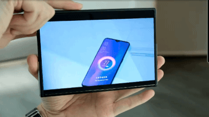 ‘오포X 2021’가 접히면서 영상 비율이 조정되는 모습 [유튜브 폴드 유니버스(Fold Universe) 출처]