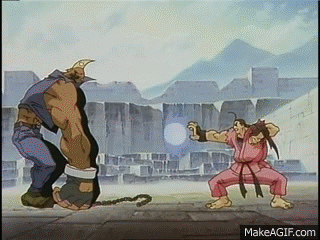 (버디에게 덤비려다가 우스꽝스럽게 당하고 마는 단..)