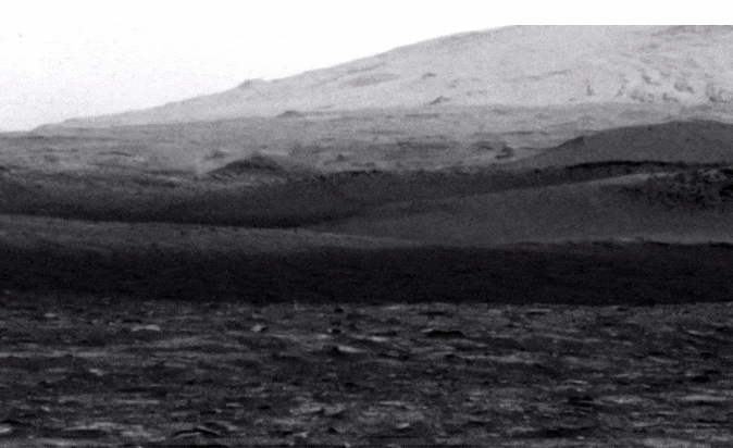 2020년 8월 큐리오시티가 포착한 화성의 회오리 바람