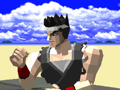 (버파1의 아키라. 이때에도 사실 철산고라는 말도 안되는 똥파워 기술을 시전했었다... 상습범이란 얘기!)