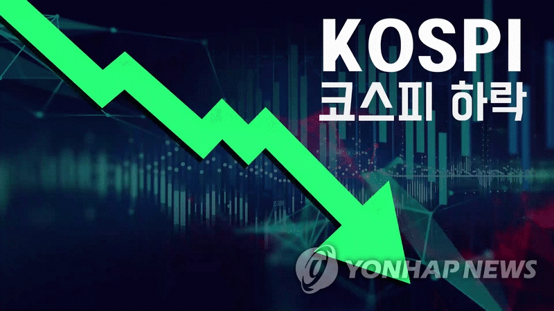 코스피 68.68p(2.14%) 내린 3,140.31(장종료) (GIF) [제작 남궁선. 게티이미지뱅크 제공]