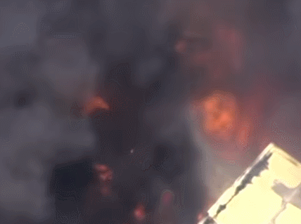 호주 서부의 대형 산불 현장. 7NEWS Australia 유튜브 갈무리.