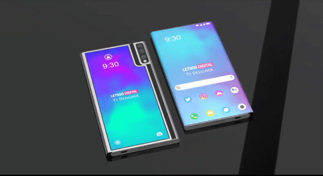 LG전자 롤러블폰 3차원(3D) 예상 이미지 [출처:렛츠고디지털(https://nl.letsgodigital.org/smartphones/lg-rollable/)]