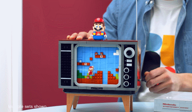 (엄청난 아이디어! 슈퍼마리오가 점프한다! NES 블록도 포함!)