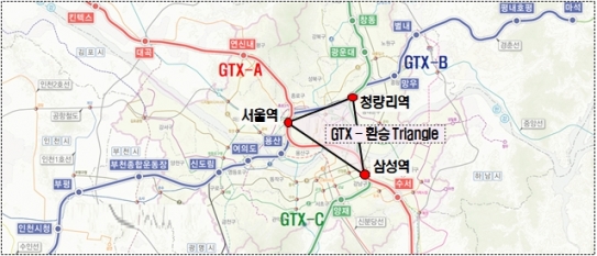 수도권 광역급행철도 노선도 [국토부]
