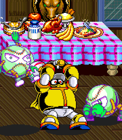 (느껴보아라 이 파워! 노란색 캐릭터의 매력이 철철 흘러넘친다!)