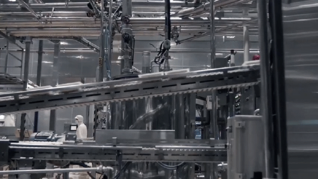 풀무원 충북 음성 두부 공장에서 두부가 만들어지고 있다. [동영상 풀무원]