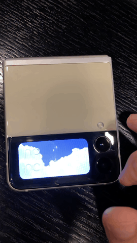 갤럭시Z플립3 커버 디스플레이 기능.ⓒ데일리안 최은수 기자