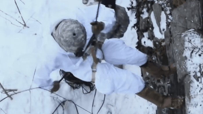 미국 육군 제10 산악사단의 훈련. 10사단 유튜브 계정 캡처