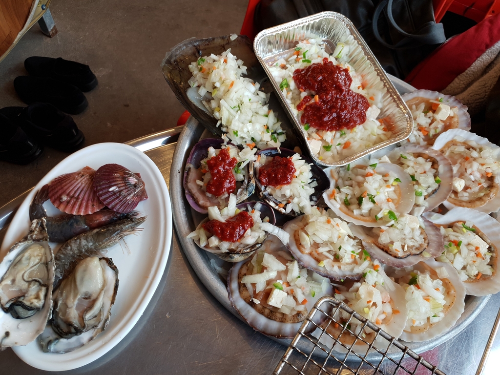 모둠조개구이(대)