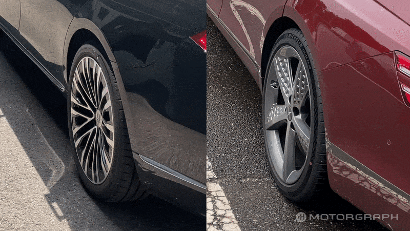 (왼쪽부터) 메르세데스-벤츠 S클래스, 제네시스 G80 스포츠