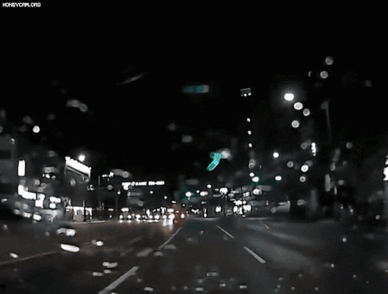 왕복 7차선 도로를 무단횡단하고 있는 보행자. /동영상=한문철tv