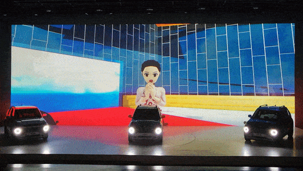 27일 오전 8시 경기도 용인시에 위치한 캐스퍼 스튜디오에서 메타버스 캐릭터 '케이시'가 메타버스 공간 속 캐스퍼를 소개하고 있다/사진=이강준 기자