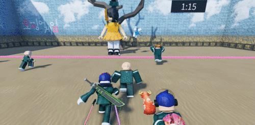 넷플릭스 오리지널 시리즈 '오징어 게임임'을 배경으로 제작한 중국 온라인게임. 웨이보 캡처