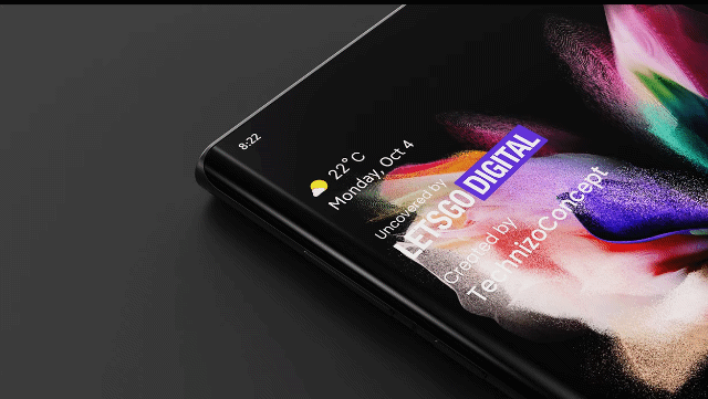 삼성전자 아웃폴딩 폴더블폰 예상 이미지 [렛츠고디지털 캡처]