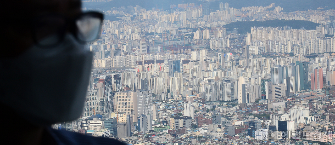 남산서울타워 전망대에서 바라본 서울시내 [헤럴드경제DB]