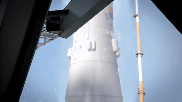 누리호 발사 (GIF) [제작 김유경.한국항공우주연구원 유튜브 캡처. 재판매 및 DB금지]