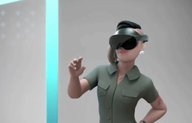오큘러스의 차세대 VR 기기 '오큘러스 퀘스트 프로'로 추정되는 기기 컨셉 영상. [더버지(The Verge) 캡처]